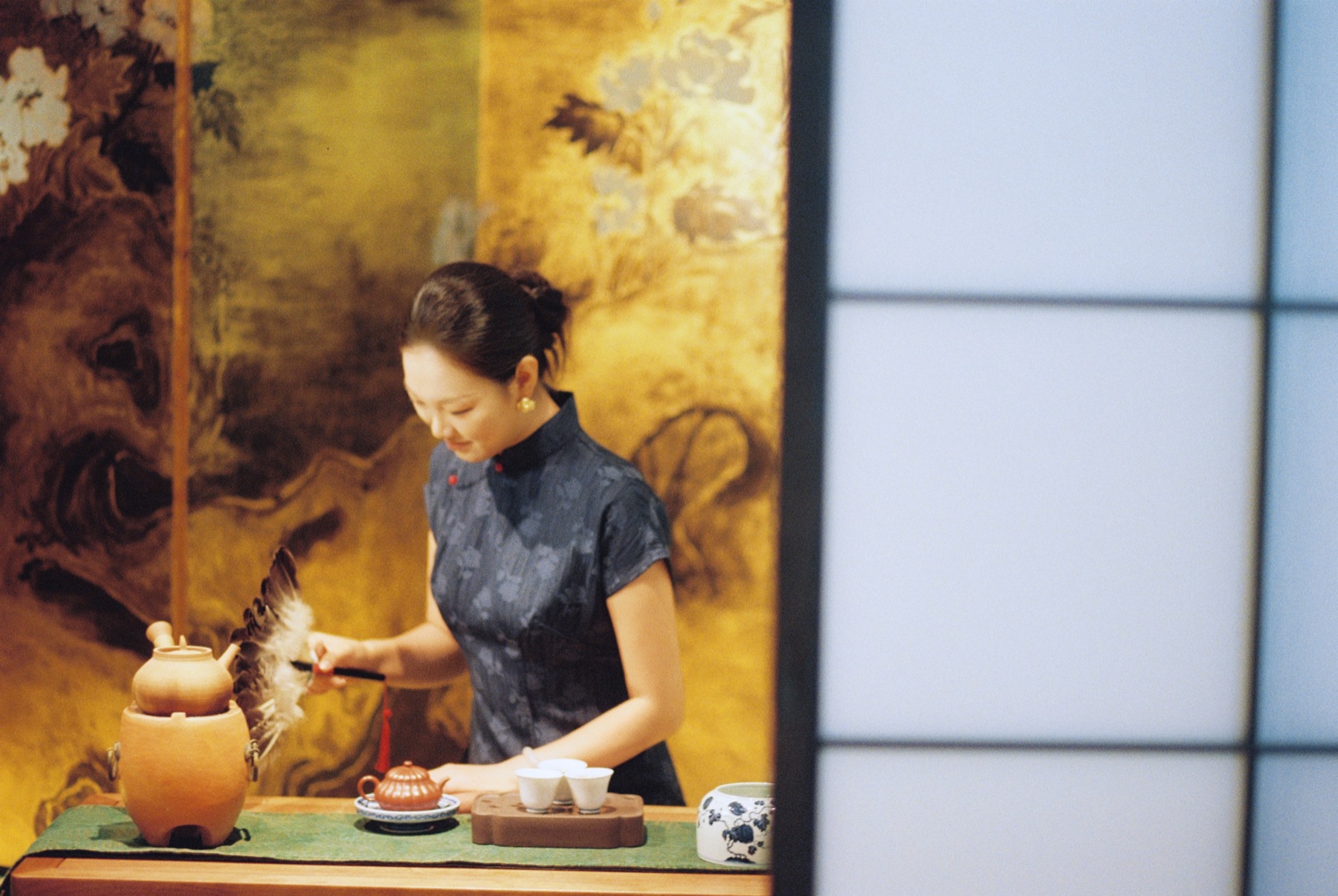 Founder preparing a Chinese tea ceremony